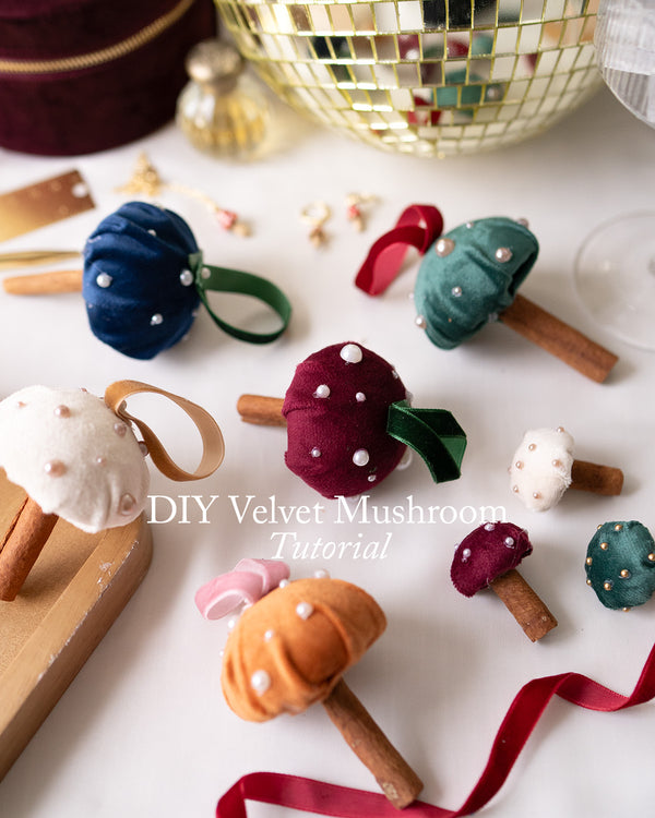 DIY Velvet Mushrooms: Enchanting Holiday Crafts for Your Christmas Decor