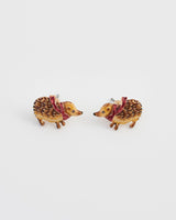 Cosy Hedgehog Charm Stud Earrings