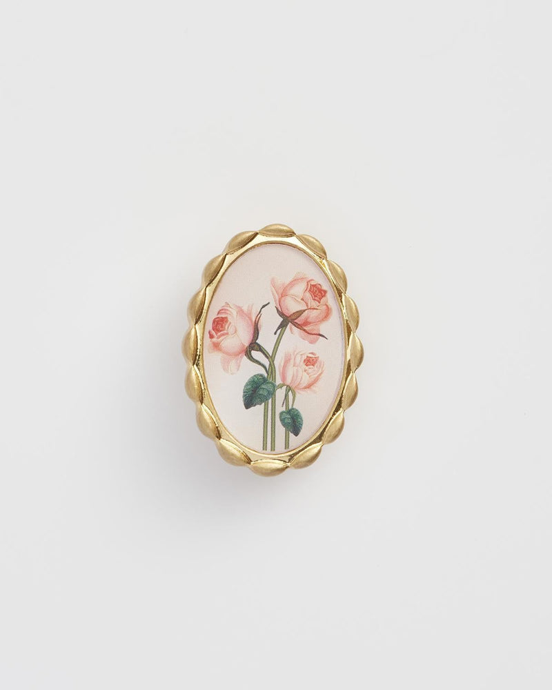 Framed Roses Brooch