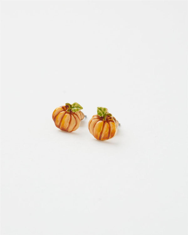 Pumpkin Stud Earrings