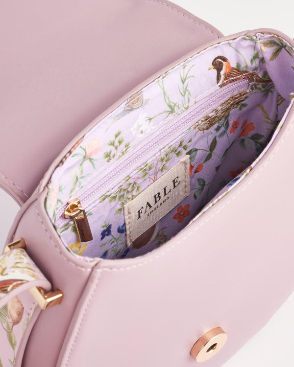 Meadow Creatures Lilac Saddle Bag