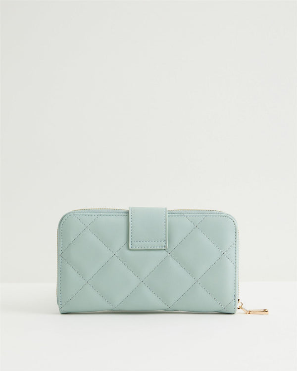 Soft Sage Quilted Purse
