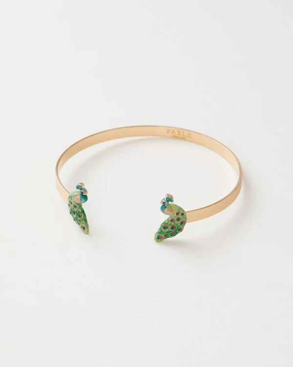 Enamel Peacock Bangle