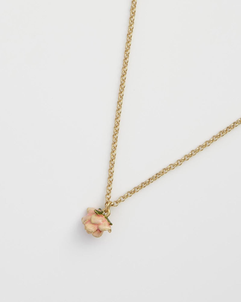 Rose Bud Pendant Necklace