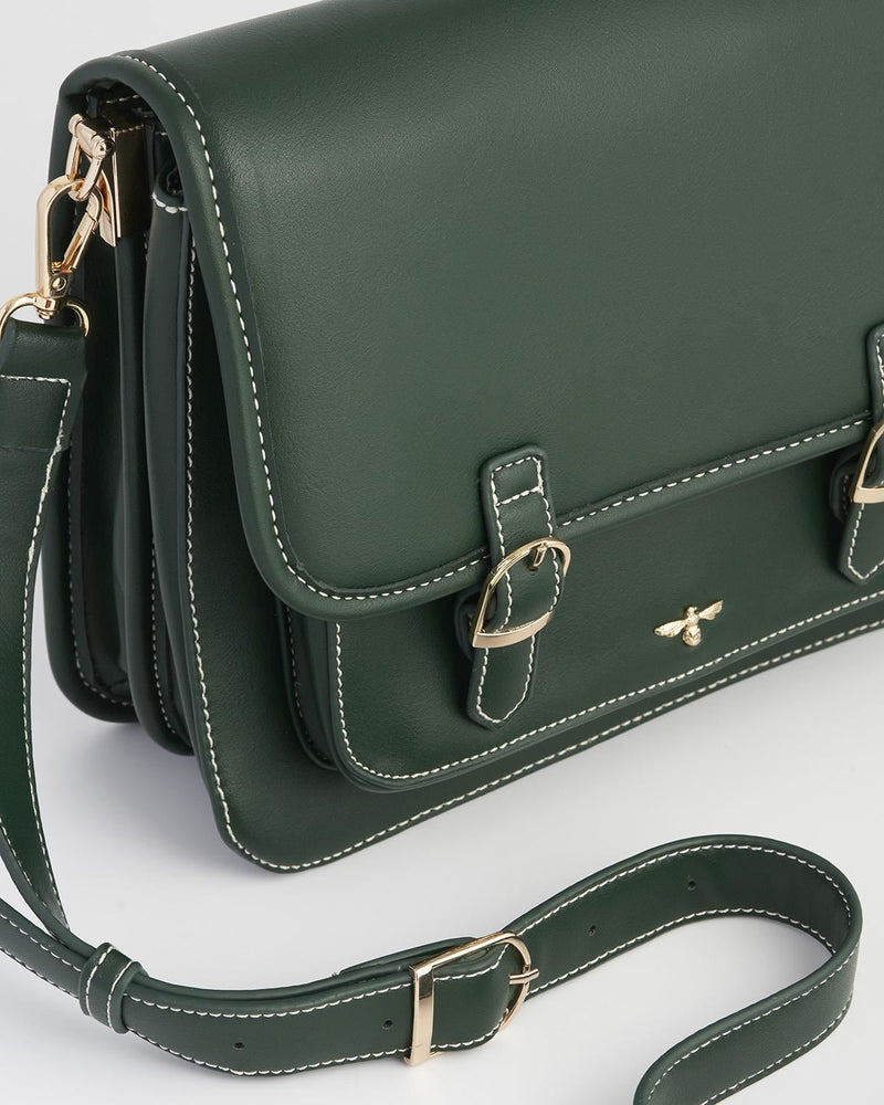 Into the Woods Green Satchel