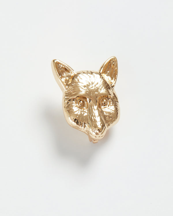 Gold Fox Brooch