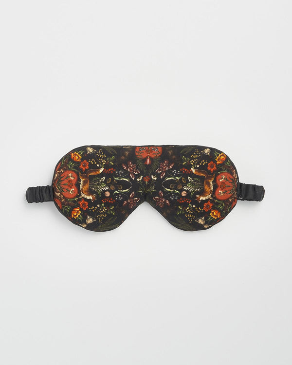 Folksy Fox Sleep Mask Black