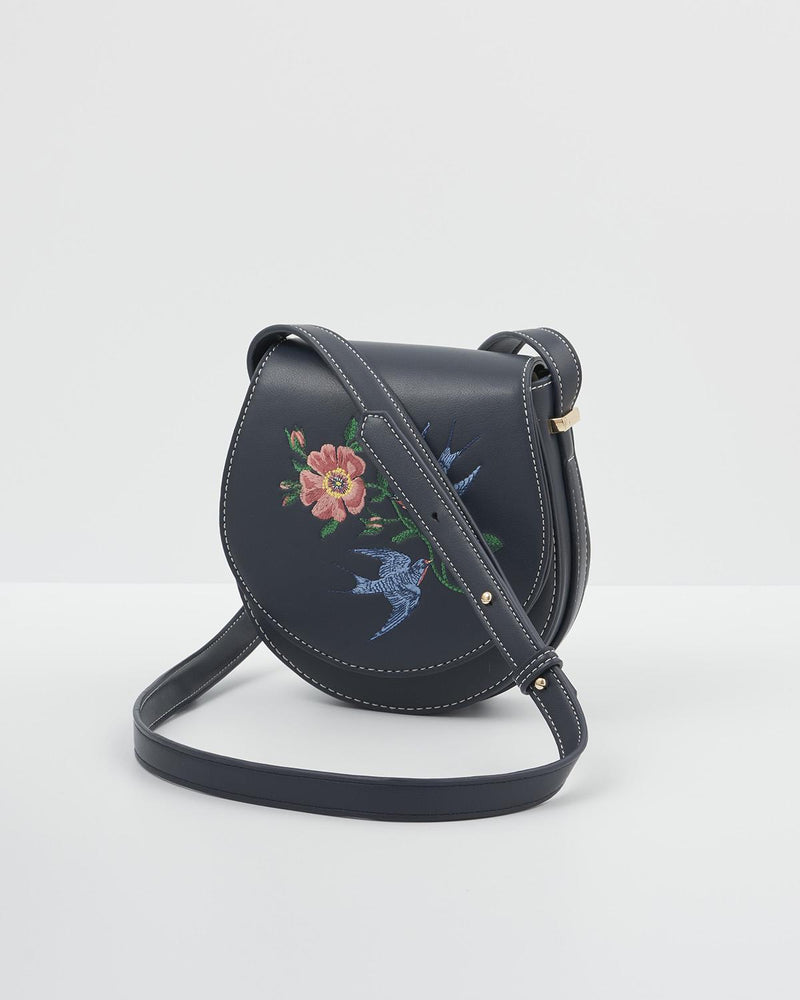 Swooping Swallows Saddle Bag