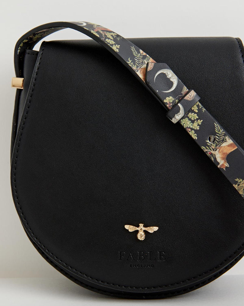 A Night's Tale Saddle Bag Black by Fable England