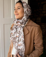 A Night's Tale Woodland Crystal Grey Heavy Weight Scarf by Fable England