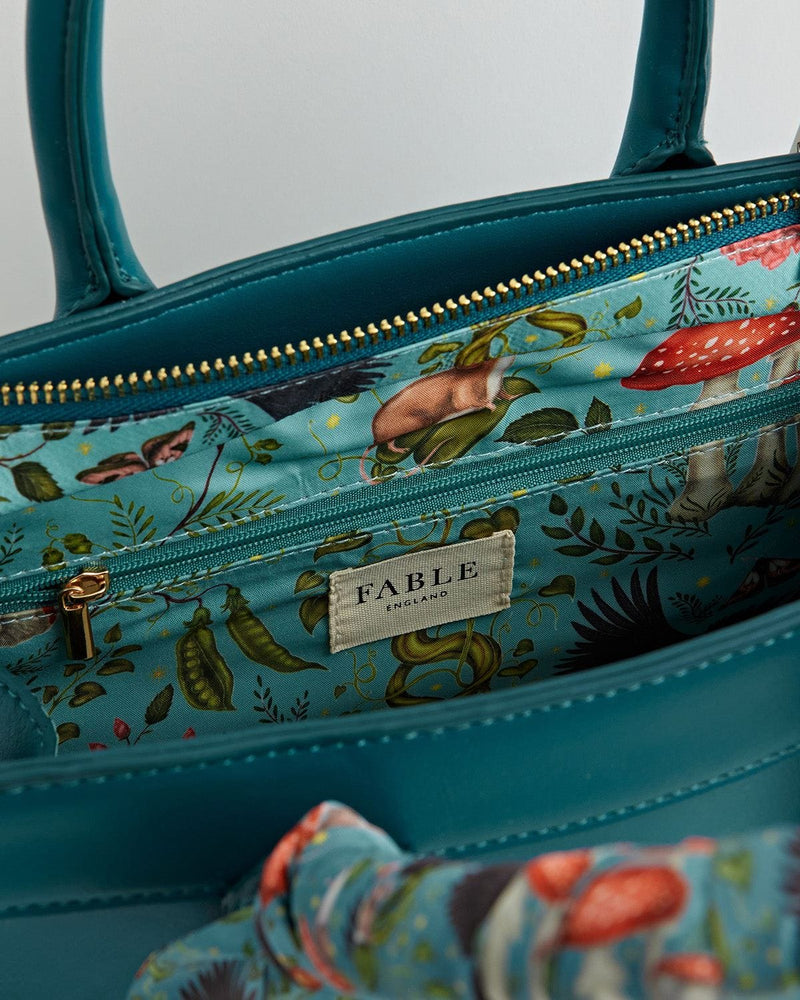 Catherine Rowe Into The Woods Tote - Teal by Fable England