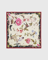 Wonderland Scene Ivory Square Scarf