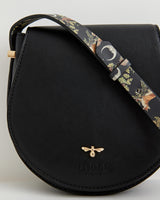 Woodland Toile Saddle Bag - Black