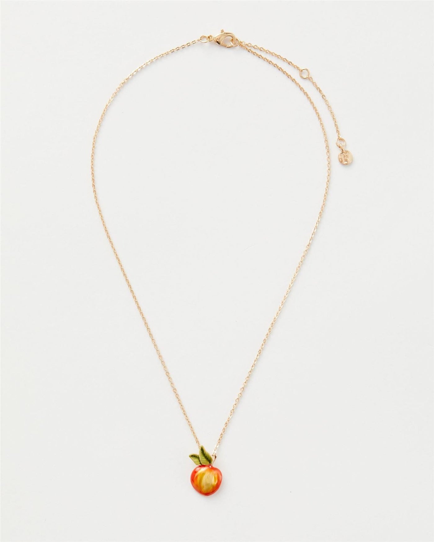 Enamel Apple Short Necklace