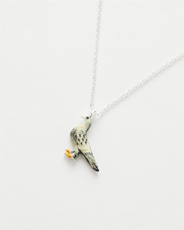 Enamel Pigeon Short Necklace by Fable England