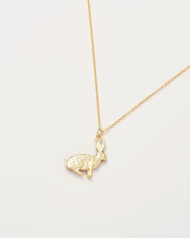 Enamel Rabbit Short Necklace by Fable England