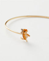 Enamel Vole Bangle by Fable England