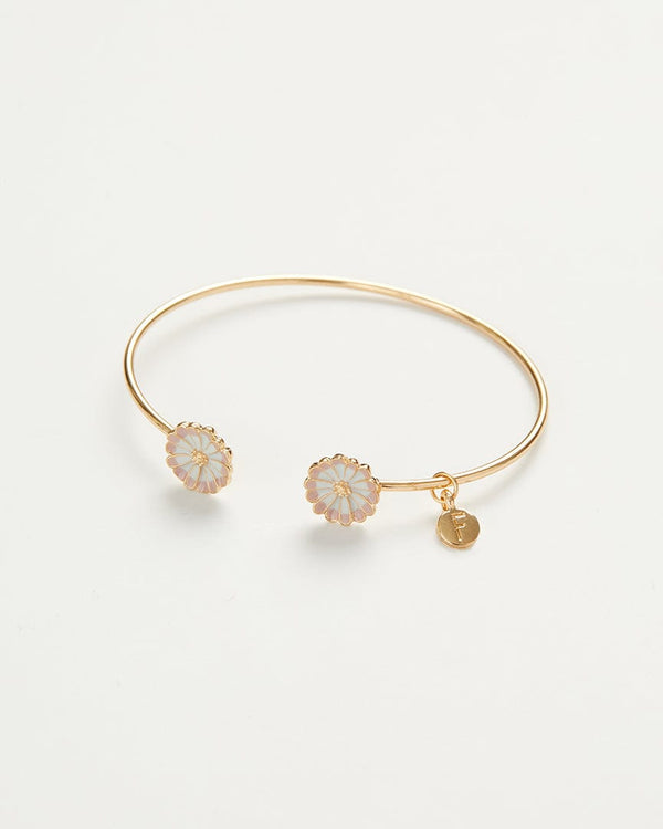 Fable Enamel Daisy Bangle by Fable England