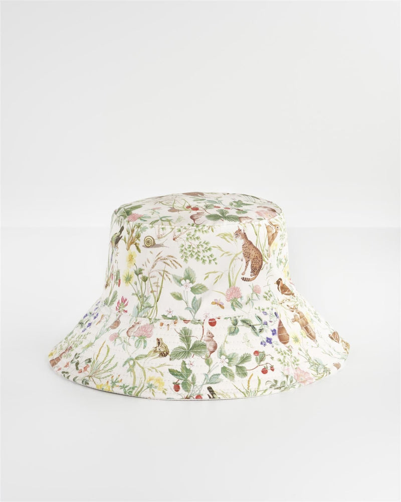 Meadow Creatures Marshmallow Bucket Hat by Fable England