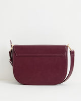 Nina Messenger Handbag - Burgundy by Fable England