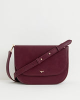 Nina Messenger Handbag - Burgundy by Fable England