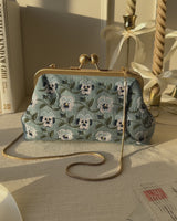 Pansy Victoriana Blue Clutch