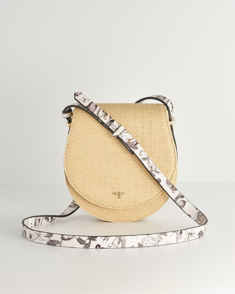 Tree Of Life Saddle Bag - Raffia by Fable England