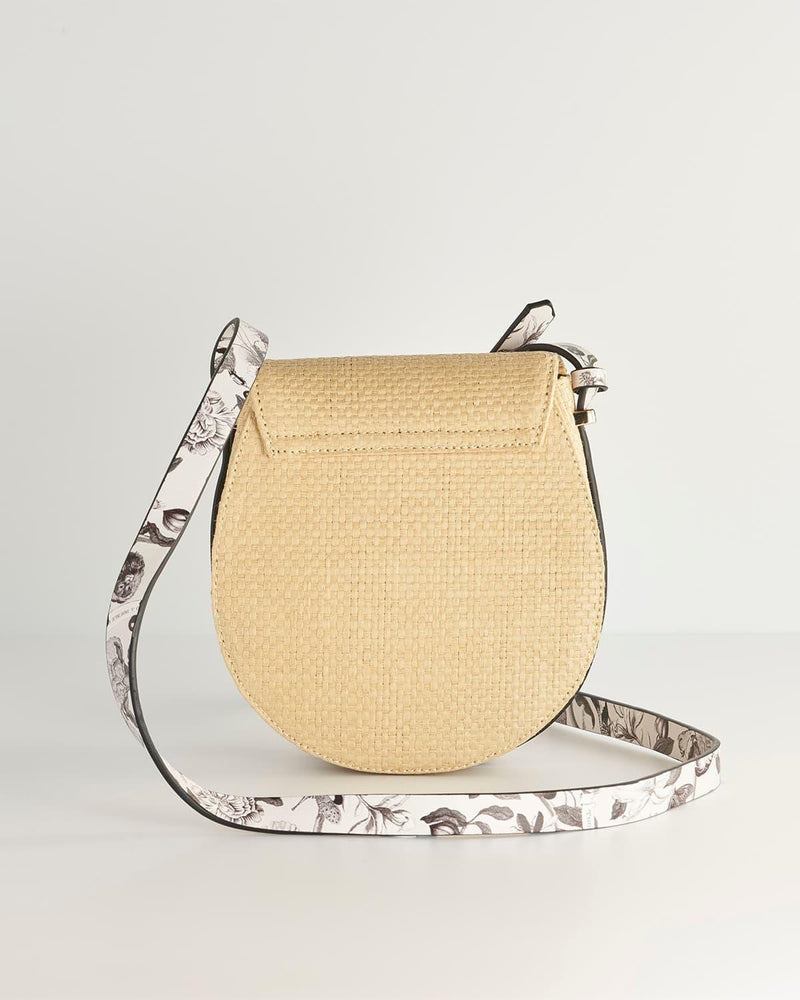 Tree Of Life Saddle Bag - Raffia by Fable England